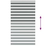 vidaXL Store zèbre gris foncé largeur du tissu 120 9 cm polyester