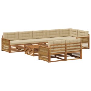 vidaXL Ensemble de canapés d'extérieur 9 pc
