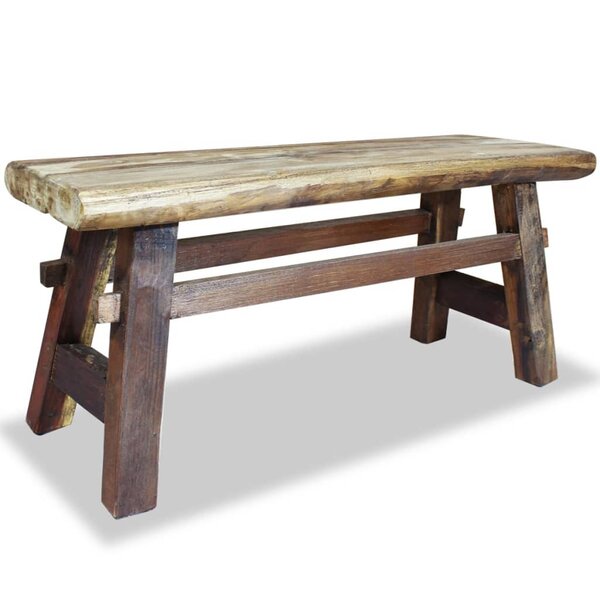 vidaXL Banc Bois de récupération massif 100x28x43 cm