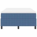 vidaXL Lit à ressorts Bleu et Blanc 120 x 200 cm