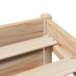 vidaXL Lit bibliothèque sans matelas 140x190 cm bois de pin massif