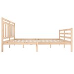 vidaXL Cadre de lit Bois massif 140x200 cm