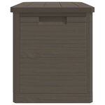 vidaXL Boîte à coussins d'extérieur brun 77 5x44 5x53 cm polypropylène