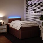 vidaXL Sommier à lattes de lit avec matelas Rose 120x200 cm Velours