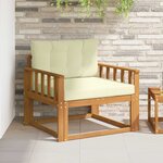vidaXL Sofa de milieu extérieur Naturel