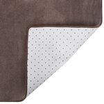 vidaXL Tapis peluche Taupe 270x180 cm