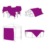 vidaXL Couverture végétale avec œillets 1x8 m PVC