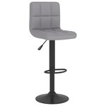 vidaXL Tabourets de bar lot de 2 gris clair tissu
