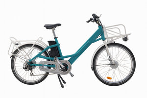 Vélo électrique du facteur  reconditionné - Grande taille - Turquoise / Blanc