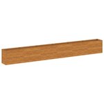 vidaXL Lit surélevé de jardin 578x50x69 cm acier corten