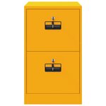 vidaXL Cabinet de Dossier Jaune moutarde 44 x 50 x 106.5 cm