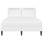 vidaXL Cadre de lit avec bandes LED avec tête de lit 2 Pièces Simili cuir