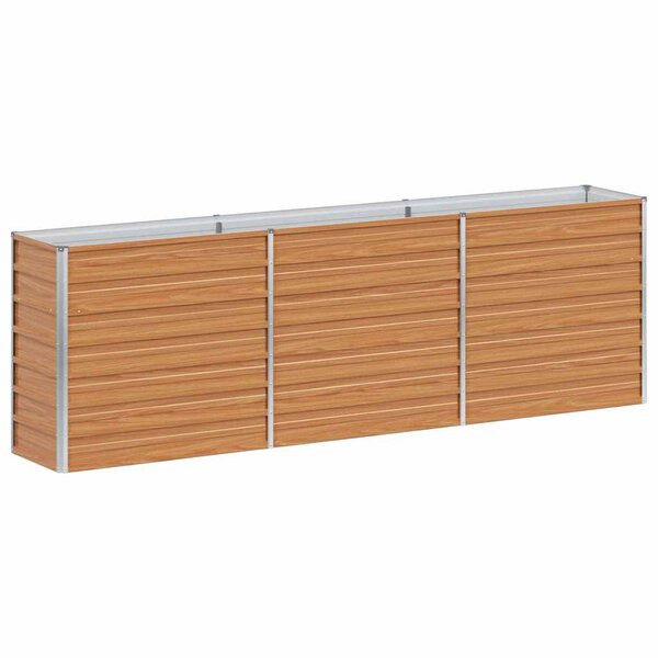 vidaXL Jardinière surélevée Marron Clair 240 x 40 x 77 cm