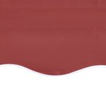 vidaXL Tissu de remplacement pour auvent Bordeaux rouge 4 5x3 m