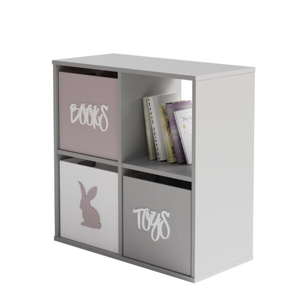 Rangement cubes Loni 2x2 blanc