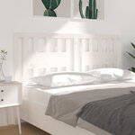 vidaXL Tête de lit Blanc 126x4x100 cm Bois massif de pin