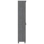 vidaXL Buffet HAMAR Bois massif de pin Gris foncé