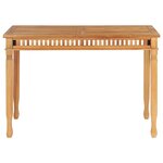 vidaXL Table à manger de jardin 110x65x80 cm bois de teck solide
