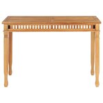 vidaXL Table à dîner de jardin 120x65x80 cm Bois de teck solide