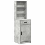 vidaXL Ensemble de Coiffeuse 2 Pièces Gris béton 50 x 41 x 135 cm