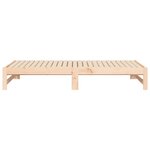 vidaXL Lit coulissant 2x(75x190) cm Bois de pin massif