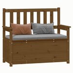 vidaXL Banc Marron miel 112 5x51 5x96 5 cm Bois de pin massif