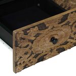 vidaXL Meuble TV Marron 70 x 33 5 x 46 cm Bois de mangue massif