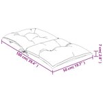 vidaXL Coussins de chaise à dossier bas lot de 2 rayures bleu et blanc