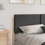 vidaXL Tête de lit capitonnée Brun et gris foncé 150 cm Pin massif