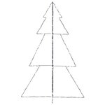 vidaXL Arbre de Noël cône 240 LED d'intérieur/d'extérieur 118x180 cm