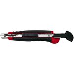 cutter professionnel Auto-Load  lame: 18 mm  noir/rouge WEDO