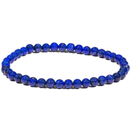 Bracelet élastique perles de lapis lazuli