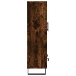 vidaXL Buffet haut chêne fumé 69 5x31x115 cm bois d'ingénierie