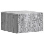vidaXL Table d'appoint murale Sonoma gris 34 5 x 33 x 20 cm