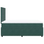 vidaXL Sommier à lattes de lit avec matelas vert foncé 120x190 cm