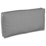 vidaXL Coussin de Palette pour Siège/Dossier Gris 120x60x12 cm Tissu Oxford