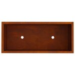 vidaXL Bac de jardin surélevé Rouillé 60 x 26 x 45 cm Acier patiné