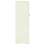 vidaXL Armoire plastique 79x43x125 cm design bois glace à la vanille