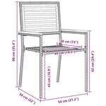 vidaXL Set de repas de jardin 5 Pièces Noir 150 x 90 x 74 cm
