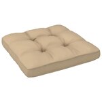 Vidaxl salon de jardin palette 4 pièces et coussins pin imprégné de blanc