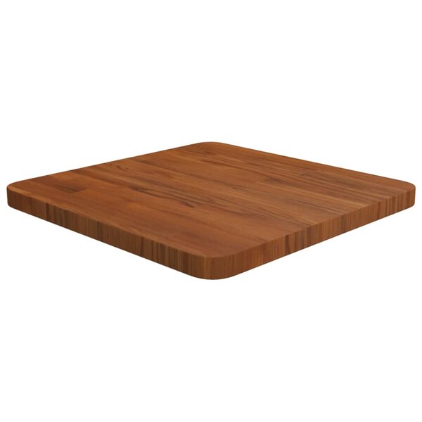 vidaXL Dessus de table carré Marron foncé40x40x2 5cm Bois chêne traité