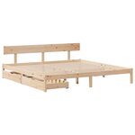 vidaXL Cadre de lit sans matelas 200x200 cm bois massif de pin