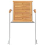 vidaXL Chaises de jardin lot de 8 avec coussins Bois de teck massif