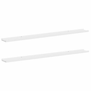 vidaXL Étagères murales 2 Pièces Blanc 115x9x3 cm