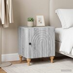 vidaXL Cabinet de chevet 2 Pièces Sonoma gris 43 x 34 5 x 50 cm