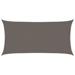 vidaXL Voile d'ombrage 160 g/m² Anthracite 4x7 m PEHD