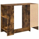 vidaXL Bureau Chêne fumé Bois d'ingénierie 100 x 40 x 75 cm