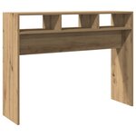 vidaXL Table console chêne artisanal 105x30x80 cm bois d'ingénierie