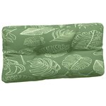 vidaXL Coussins de palette lot de 7 motif de feuilles tissu