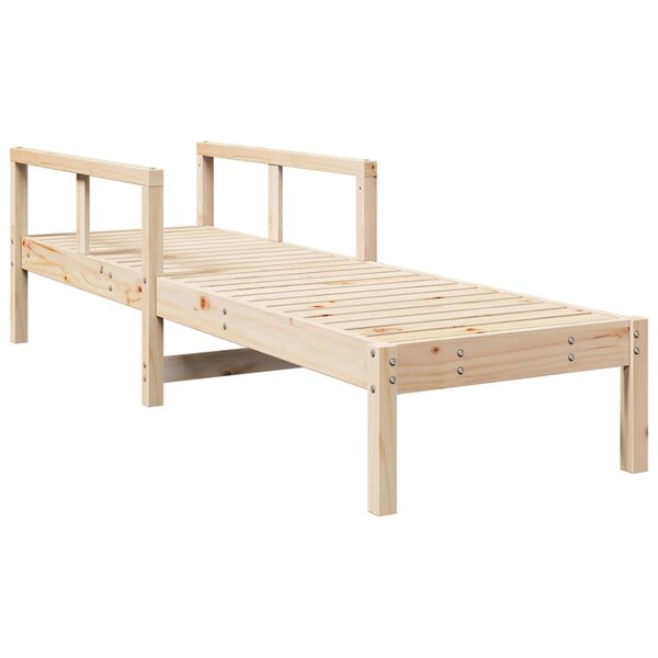 vidaXL Chaise longue 199 5x62x55 cm bois massif de pin
